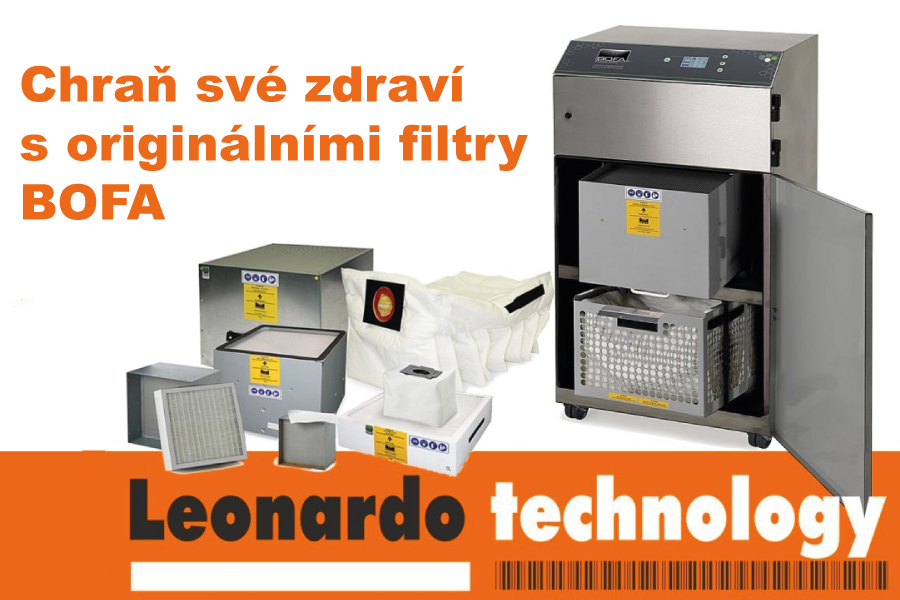 Originální filtry BOFA zabezpečí čistotu vzduchu na 99,997%