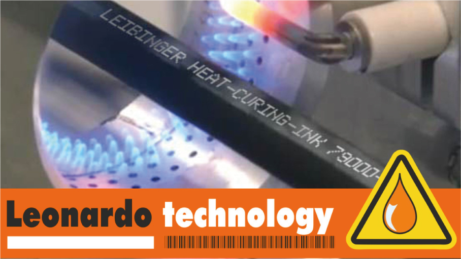 LEIBINGER inkoust odolávající chemii je tepelně vytvrzující a vhodný pro PA polyamid materiály.
