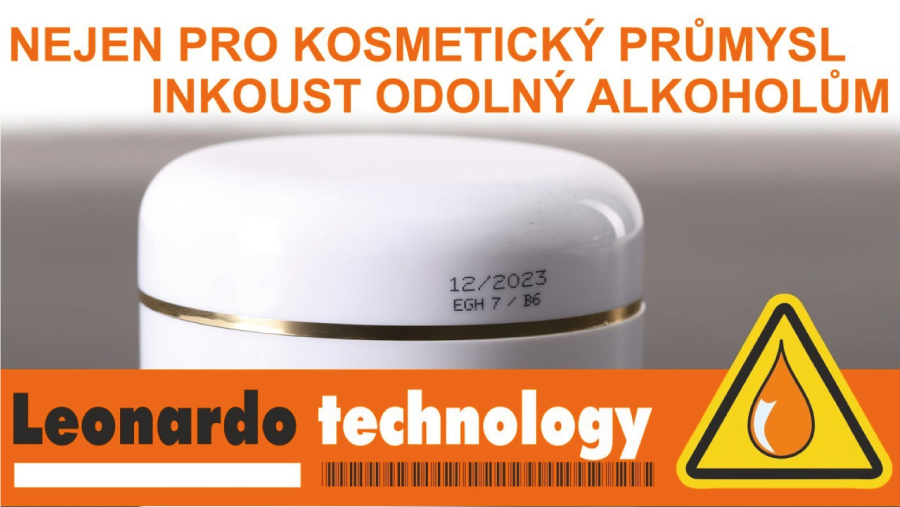 Může inkoust odolávat alkoholům? Kosmetická produkce nebo Pharma & Medical používají inkousty odolné alkoholům