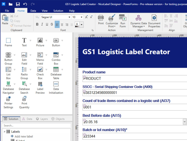 Label Management System